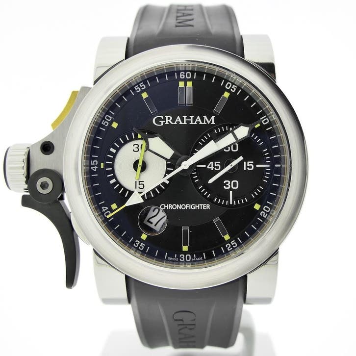 Graham Chronofighter Trigger 256; Automatisch heren horloge, Sieraden, Tassen en Uiterlijk, Horloges | Heren, Polshorloge, Zo goed als nieuw