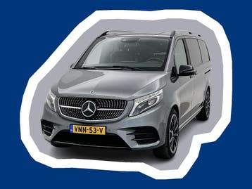 Mercedes-Benz V-Klasse 300d Lang DC Avantgarde AMG line Lede, Automaat, Gebruikt, Diesel, Zilver of Grijs