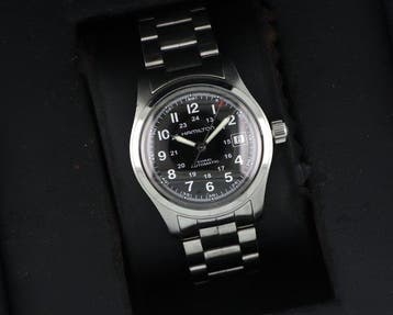 Hamilton - Khaki Field Automatic - Zonder minimumprijs -, Sieraden, Tassen en Uiterlijk, Horloges | Heren, Nieuw