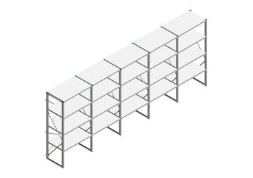 Voordeelrij Nedcon SF Legbordstelling 2000x5030x600mm hxbxd