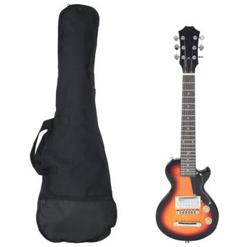 vidaXL Gitaar voor kinderen elektrisch met tas 3/4 30 bruin, Muziek en Instrumenten, Verzenden, Nieuw