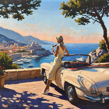 Le Yack - Bay of Angels - Hand-signed