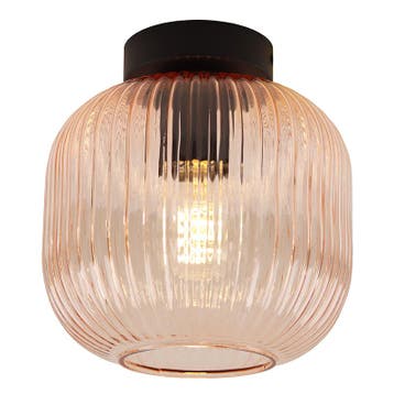 Design plafondlamp roze, Charlois, Ophalen of Verzenden, Nieuw, Glas, Design