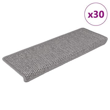vidaXL Trapmatten zelfklevend Sisal-Look 30 st 65x21x4cm, Doe-het-zelf en Verbouw, Ladders en Trappen, Verzenden, Nieuw