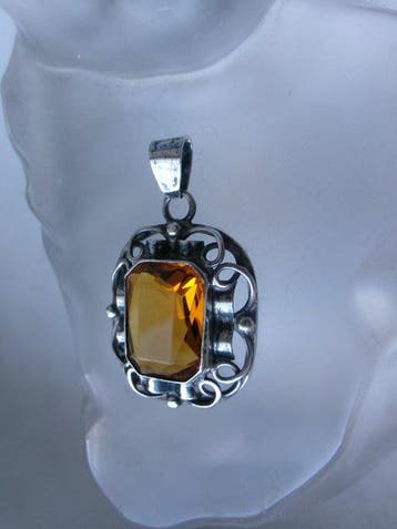 Zilver - Hanger - Art Deco