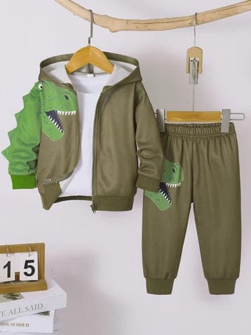 Schattige Dinosaurus Set voor Baby Jongens - Lente/Herfst Ja, Verzenden, Nieuw