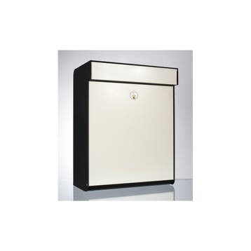 Allux Grundform design wandbrievenbus staal - wit, Verzenden, Nieuw