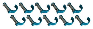 Set van 10 aluminium kledinghaken, kapstokken (gebogen, lic, Ophalen of Verzenden, Nieuw