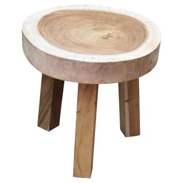 Boomstam krukje 47xH40 cm rond 3 poot - vierkante poten -, Ophalen of Verzenden, Nieuw