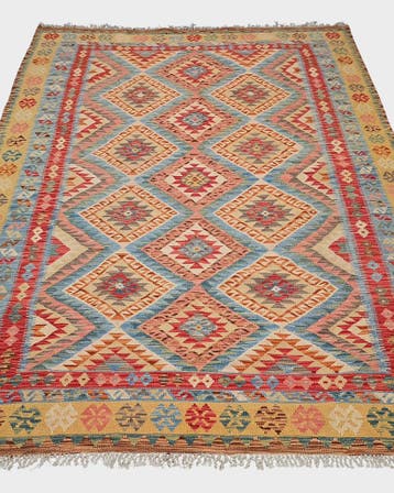 Afgan tribal kelim 250x176 handgeweven wollen vloerkleed, 200 cm of meer,  Perzisch tapijt kelim killim wollen vloerkleed handgeknoopt 