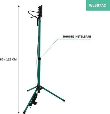2dekans | VONROC Led werklamp 2x 20W – 3200 lumen – In, Ophalen of Verzenden, Zo goed als nieuw