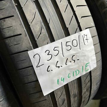 2 x Continental SportContact 5 235-50-17 Zomerbanden 5mm, Gebruikt, 17 inch, Ophalen of Verzenden, 235 mm