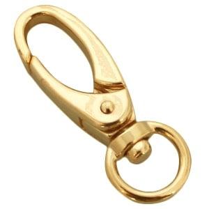 DQ sleutelhanger 46 mm Gold plated (Sieradenonderdelen), Ophalen of Verzenden, Nieuw, Bedel