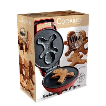 ScrapCooking Mini Wafelijzer Gingerbread Man, Verzenden, Nieuw