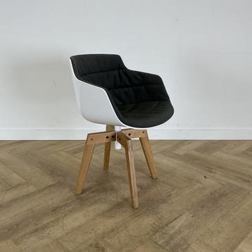 MDF Italia Flow design stoel van Jean-Marie Massaud, Gebruikt, Zwart, Ophalen of Verzenden, Eén