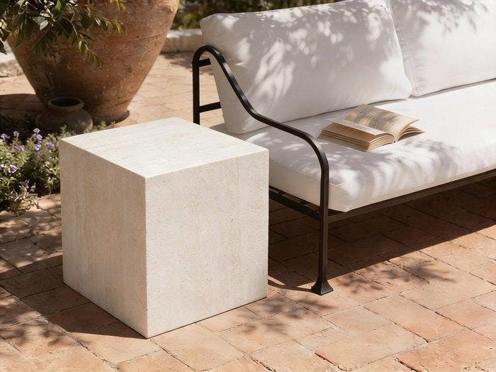 Formaminima - Salontafel - Travertijn, Antiek en Kunst, Kunst | Designobjecten