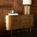 *WOONWINKEL* Dutchbone Hanna Gouden Dressoir Ovaal, Verzenden, Nieuw