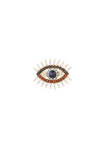 Goudlief Charming eye broche (Broches, Accessoires), Sieraden, Tassen en Uiterlijk, Verzenden, Nieuw, Goud, Overige materialen