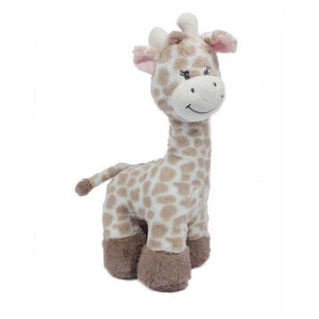 Giraffe knuffel - pluche - lichtbruin - 36 cm - liggend, Kinderen en Baby's, Verzenden, Nieuw