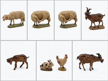 ANRI - Kuolt - Figuursnijwerk, Anri Kuolt Krippe Lot Tiere