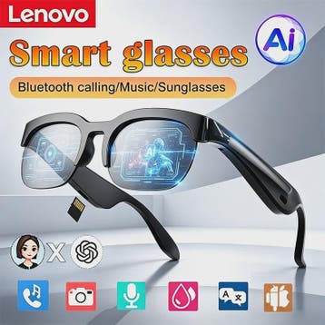 Lenovo 8K AI Smart Bril: Bluetooth Bellen, Opnemen, Vertalen, Verzenden, Nieuw