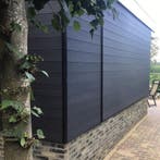 Composiet rabatdelen Zwart met houtnerf, Doe-het-zelf en Verbouw, Minder dan 25 mm, Nieuw, Ophalen of Verzenden, Plank