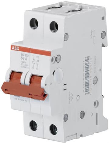 ABB hoofdschakelaar / 2-polig, 63A / 2CDD282101R0063, Ophalen of Verzenden, Nieuw, Groepenkast