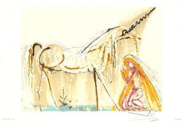 Salvador Dali (1904-1989) - La licorne, Chevaux daliniens -
