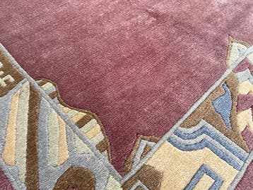 Nepal modern tapijt - gereinigd - handgeknoopt - wol -, Nieuw