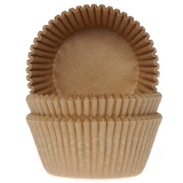 Cupcake Vormpjes HoM Kraft 48x32mm. 48st., Verzenden, Nieuw