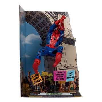 Marvel Collection PVC Statue 1/10 Spider-Man & Scene Gold..., Ophalen of Verzenden, Nieuw