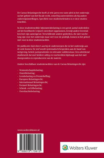 Cursus belastingrecht inkomstenbelasting / 2024-2025, Verzenden, Gelezen, A.J.M. Arends