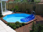 Gardipool OCTOO Ø4,20 x 1,33 m - hardhouten rand, Tuin en Terras, Zwembaden, Ophalen of Verzenden, Nieuw