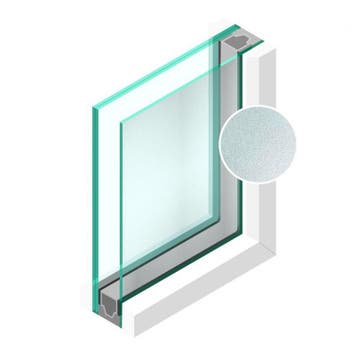 Dubbel glas Figuur Crepi blank 4mm - sp - 33.1, Doe-het-zelf en Verbouw, Glas en Ramen, Ophalen of Verzenden, Nieuw