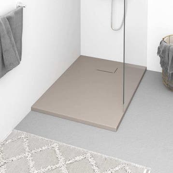 vidaXL Douchebak 100x70 cm SMC bruin, Verzenden, Nieuw