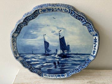 De Porceleyne Fles, Delft - Wandbord - Keramiek - Naar, Antiek en Kunst