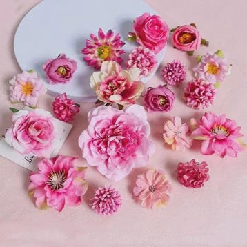 Mix van Zijden Kunstbloemen: Rozen & Meer voor Bruiloft, Hui, Huis en Inrichting, Verzenden, Nieuw