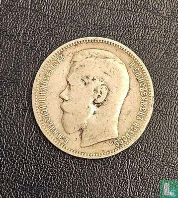 Rusland 1 roebel 1898 (ster), Verzenden, Overige landen, Losse munt, Goud