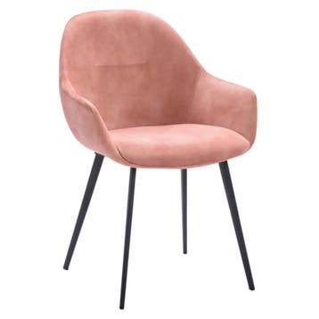 Stoelen | TERA |  Fluweel/Metaal | Blossom |  Zwarte Poten |, Verzenden, Nieuw in verpakking