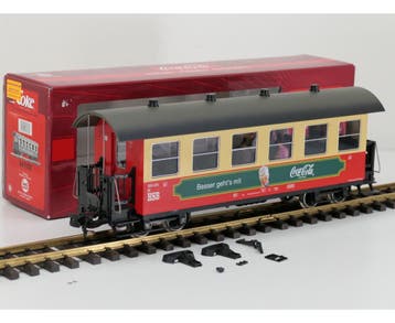 LGB 34733 HSB Coca-Cola® Personenwagen, Innenbeleuchtung,.., Overige typen, Ophalen of Verzenden, Zo goed als nieuw, LGB