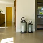 Set van 2 Newport Windlicht Zwart Medium Tuinaccessoires, Verzenden, Nieuw, Modern