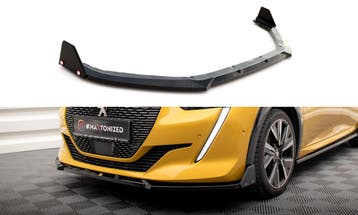 Voorspoiler V.1 met Canards Peugeot 208 GT Maxton Glans, Ophalen of Verzenden, Nieuw
