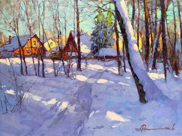 Sergei Flitov (1964) - Chemin dans la Forêt Hivernal -