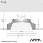 FOS18 Trimless Inbouwspot Vierkant - Gips - GU10 Ø111mm -.., Ophalen of Verzenden, Nieuw