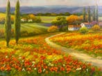 Marino Faliero (1948) - Colli Toscani, Antiek en Kunst, Kunst | Schilderijen | Klassiek