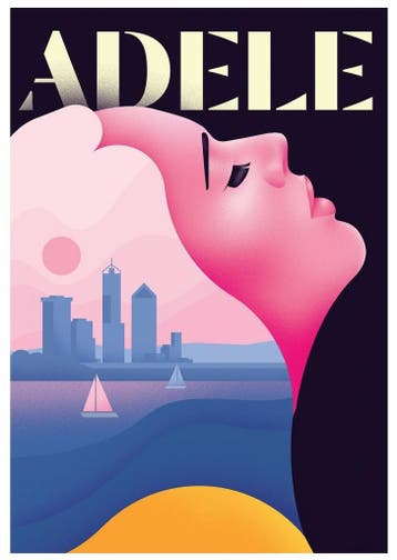 Posters - Poster Adele - Adele, Verzamelen, Verzenden, Zo goed als nieuw