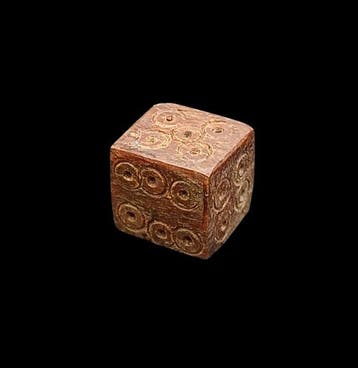 Oud-Romeins Been Dobbelstenen Gooien - 9 mm (Zonder