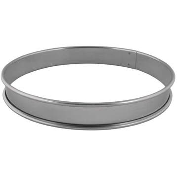 Taartring glad plat RVS | 28(Ø)x2(h)cm Matfer Bourgeat, Verzenden, Nieuw in verpakking