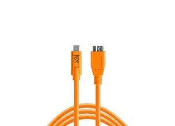 Tether Tools TetherPro USB-C - 3.0 Micro-B (4,6m oranje), Ophalen of Verzenden, Nieuw