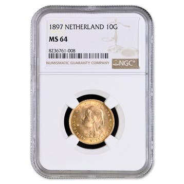 10 Gulden 1897 Wilhelmina, Postzegels en Munten, Verzenden